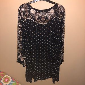 Boho statement sleeve dress